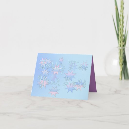 Carte Sorry For Your Loss (Devant)