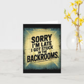 Carte Sorry I'm Late I Got Stuck In The Backrooms Limina (Fleur jaune)