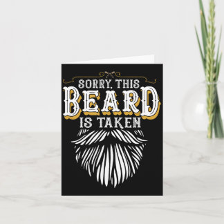 Carte Sorry This Beard is Taken Country Retro Valentines