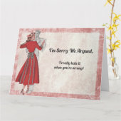 Carte Sorry We Argued (Fleur jaune)