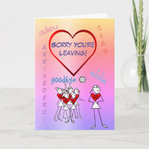 Carte Sorry You're Leaving Netball Goodbye Greeting