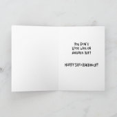 Carte Sort'a Rassurant 58e anniversaire (Intérieur)