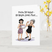 Carte Sort'a Rassurant 58e anniversaire (Fleur jaune)