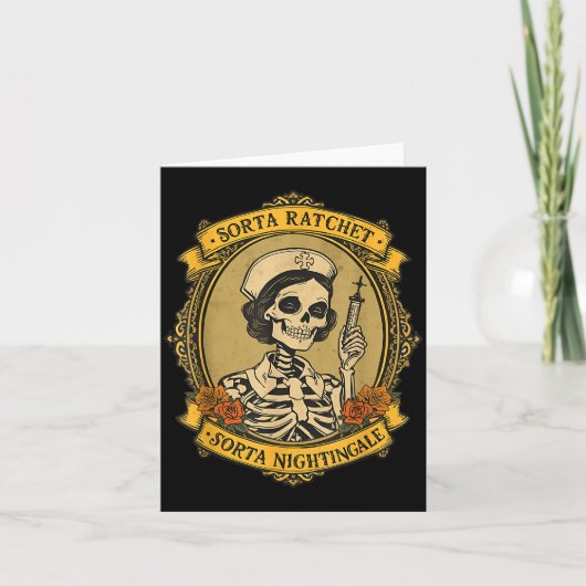 Carte Sorta Ratchet Sorta Nightingale Skeleton Nurse Hal (Devant)
