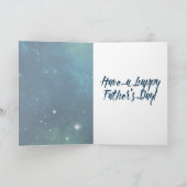 Carte Sortez de cette Fête des pères du ciel spatial mon (Intérieur)