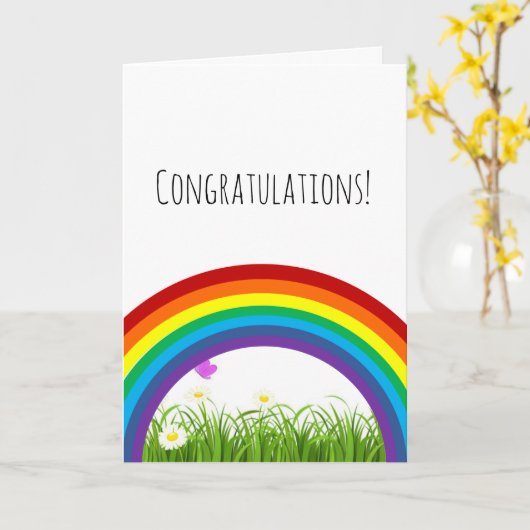 Carte Sortez de la fête ! (Fleur jaune)