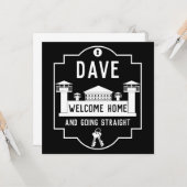 Carte Sortez De Prison Libération Cadeau (Devant/Arrière en situation)