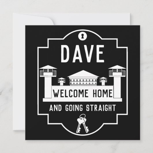 Carte Sortez De Prison Libération Cadeau (Devant)