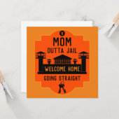 Carte Sortez De Prison Libération Cadeau (Devant/Arrière en situation)