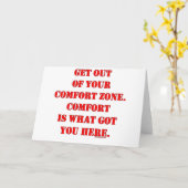 Carte Sortez de votre zone de confort ! (Fleur jaune)