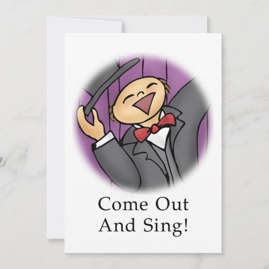 Carte Sortez et chantez ! (Devant)