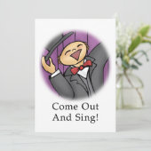 Carte Sortez et chantez ! (Debout devant)