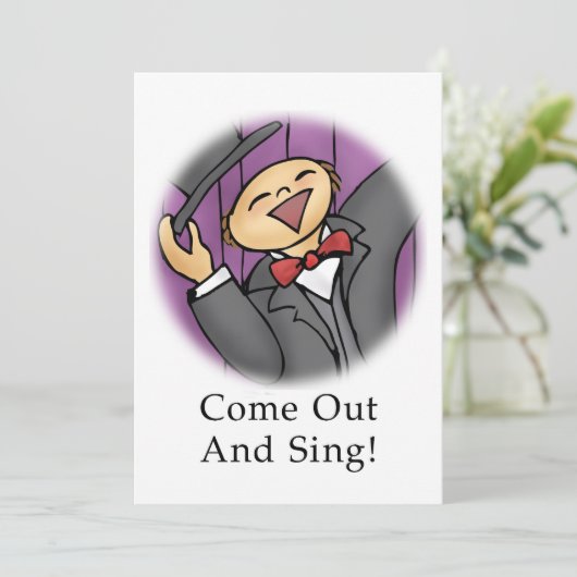 Carte Sortez et chantez ! (Debout devant)