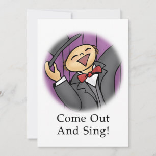 Carte Sortez et chantez !