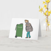 Carte Sortez Les Ordures (Fleur jaune)