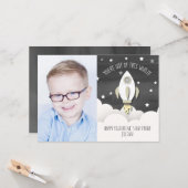 Carte Sortie de ce monde Photo Espace classe Valentine (Devant/Arrière en situation)