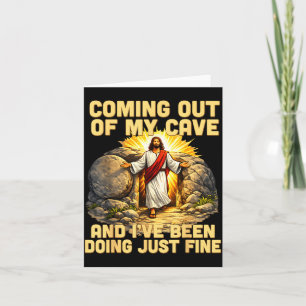 Carte Sortie de la grotte la Résurrection de Jésus Pâque