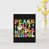 Carte Sortie Milieu Enseignement Super Diplôme Dernier J (Fleur jaune)