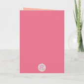 Carte Sortir Avec Mention Honorable Fille Diplômée Rose (Dos)