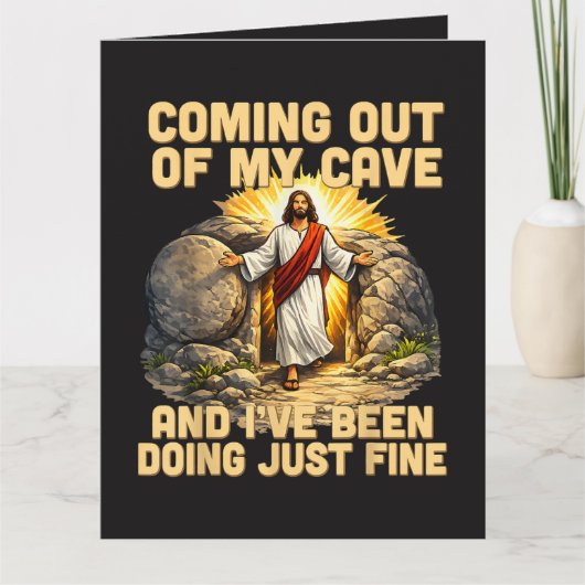 Carte Sortir de ma grotte La Résurrection de Jésus (Devant)