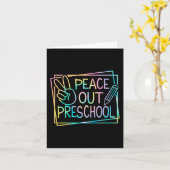 Carte Sortir Dernier Jour De L'École Pause Été Enfants (Fleur jaune)