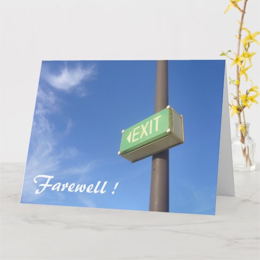 Carte sortir gros (Fleur jaune)