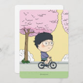 Carte sosoMiel(67) fleurs de cerisiers (Devant / Derrière)