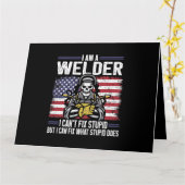 Carte Soudage soudeur (Fleur jaune)