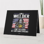 Carte Soudage soudeur (Dos)