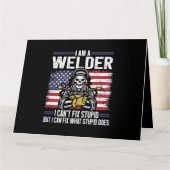 Carte Soudage soudeur (Devant)