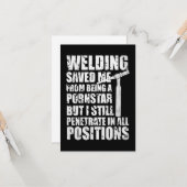 Carte Soudure M'a sauvé (Devant/Arrière en situation)