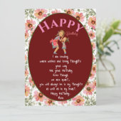 Carte Souhait à maman (Debout devant)