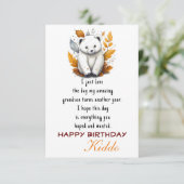 Carte Souhait au petit-fils (Debout devant)