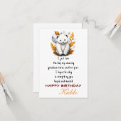 Carte Souhait au petit-fils (Devant/Arrière en situation)