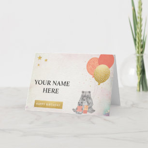 Carte Souhait d'anniversaire