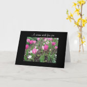 Carte Souhait d'anniversaire de correction de tulipe (Fleur jaune)