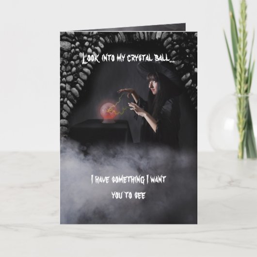 Carte Souhait de l'anniversaire de la sorcière (Devant)