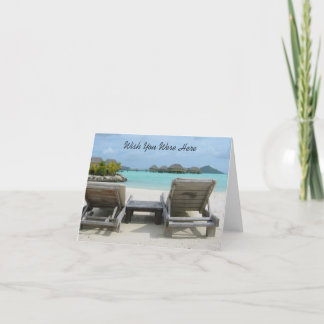 Carte Souhait vous étiez ici note