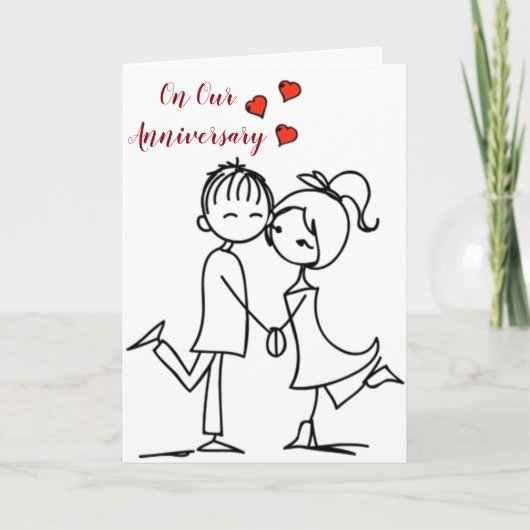 CARTE SOUHAITE ANNIVERSAIRE *VOUS AIMER LE RESTE DE MA V (Devant)