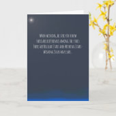 Carte Souhaiter aux étoiles (Fleur jaune)