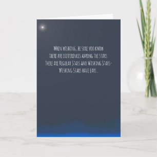 Carte Souhaiter aux étoiles