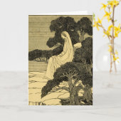 Carte Souhaiter la paix et la force (Fleur jaune)