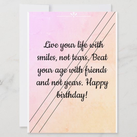 Carte Souhaitez à vos proches le meilleur jour avec ceci (Devant)