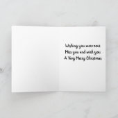 CARTE ***SOUHAITEZ QUE VOUS ÉTIEZ PRÈS DE NOËL*** VOUS M (Intérieur)