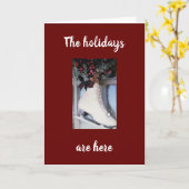 CARTE ***SOUHAITEZ QUE VOUS ÉTIEZ PRÈS DE NOËL*** VOUS M (Fleur jaune)