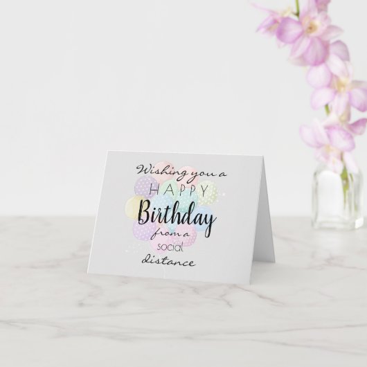 Carte Souhaitez un joyeux anniversaire (Orchidée)