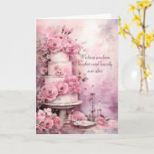 Carte Souhaitez-vous aimer, rire et heureux toujours apr (Fleur jaune)