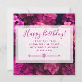 Carte Souhaitez-vous des bénédictions pour votre anniver (Dos)