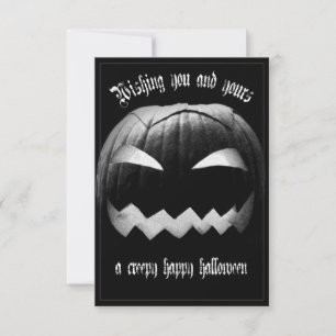 Carte Souhaitez-vous et à vous un Halloween déplaisant e