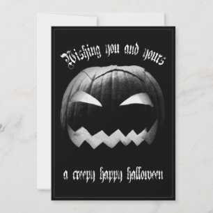 Carte Souhaitez-vous et à vous un Halloween déplaisant e